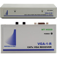 

Apantac VGA-8-SE Extender/Splitter and 8x VGA-1-R Receivers with Monitor Output, Extends Up to 1000' Distance