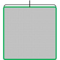 

Advantage Gripware 48x48" Solid Frame Scrim Single Net Recover, Black