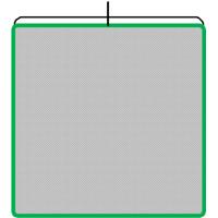 

Advantage Gripware 12x18" Single Net, Black Fabric Open End Scrim.
