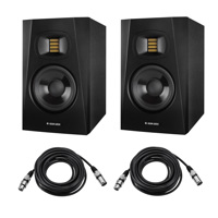 

Adam Audio Professional T-Series T5V 5" 70W 2-Way Active Nearfield Monitor - Pair - with 2 Pack 15' 8mm XLR Microphone Cable