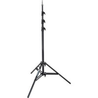 

Avenger High 11.5' Alu-Baby 35 Stand with One Lazy Leg / 5/8" Mounting Stud, 3 Riser, 4 Sections, Black Aluminum