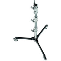 

Avenger Lowboy Junior 4' Studio Roller Lightstand with 5/8" Mounting Stud, Chrome Steel Base / Column, Aluminum Risers.