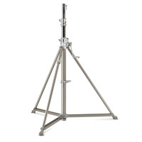

Avenger High 12.6' Super Wind Up Stand 40 with 3 Sections, 2 Risers, Silver