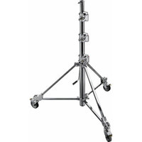 

Avenger High 14' Strato Safe 43 Stand with Braked Wheels, 4 Sections, 3 Risers, Chrome Steel