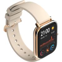

AmazFit GTS Smartwatch with AMOLED Display & Silicone Band, Gold
