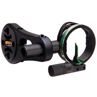 

Apex Gear ATOMIC Single-Yardage Bow Sight with Extra Long, Protected, Wrapped Fiber, LED Light, 0.19 Diameter Pin, Black.