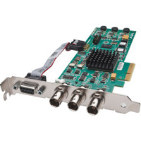 

AJA PCIe 4x Card for 8/10-bit Uncompressed Digital 3G, HD and SD I/O