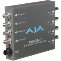 

AJA FiDO 4 Channel 3G-SDI to ST Fiber Mini Converter