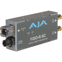 

AJA FiDO-R-SC Single Channel Optical Fiber SC to SDI Converter with Dual SDI Outputs