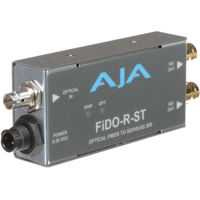 

AJA FiDO-R-ST Single Channel Optical Fiber ST to SDI Converter with Dual SDI Outputs