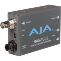 

AJA HA5-Plus HDMI to 3G-SDI Mini-Converter, Supports 8 Ch of HDMI Embedded Audio