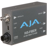 

AJA AJA Hi5-Fiber HD/SD-SDI Over Fiber to HDMI Video and Audio Converter