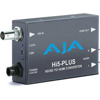 

AJA 3G-SDI to HDMI Mini Converter with PsF to P Support, 2-Ch RCA Analog Audio Output, 7.5W Capacity