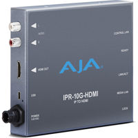 

AJA IPR-10G-HDMI Bridging HD Single Channel SMPTE ST 2110 IP Video and Audio to HDMI 1.4b Mini Converter