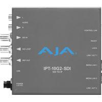 

AJA IPT-10G2-SDI Bridging 3G-SDI to SMPTE ST 2110 Video and Audio IP Encoder with Hitless Switching