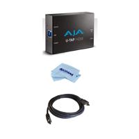 

AJA U-TAP HDMI Simple USB 3.0 Powered HDMI Capture - With HDMI (M) to HDMI (M) Cable, 6', Microfiber Cloth