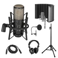 

AKG Acoustics Project Studio P220 Large Diaphragm Condenser Microphone with Vocal Recording Setup Kit