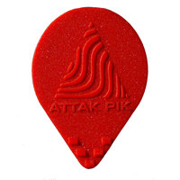 

Acoustik Attak Ambush Guitar Pick, Red, 6-Pack