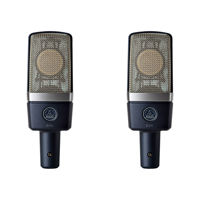 

AKG Acoustics C214 Matched Pair Computer-Aided Matching Large-Diaphragm Stereo Cardioid Condenser Microphone, Set of 2