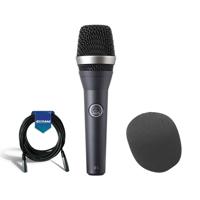 

AKG Acoustics D 5 Standard Dynamic Vocal / Speech Handheld Microphone for Live Applications an' Vocals - Bundle With On-Stage ASWS58 Foam Windscreen, 20' Heavy Duty 7mm Rubber XLR Microphone Cable