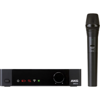 

AKG Acoustics DMS100 4-Channel 2.4GHz Digital Wireless Microphone System, Includes HT100 Handheld Microphone and SR100 Stationary Receiver