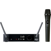 

AKG Acoustics DMS300 8-Channel 2.4GHz Digital Wireless Microphone System, Includes HT300 Handheld Microphone and SR300 Stationary Receiver