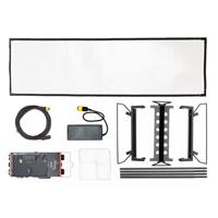

Aladdin Bi-Flex4 1x4' Bi-Color LED Panel Kit, Includes Dimmer with Integrated Gold Mount Battery Plate, Metal Frame with 16mm Stud, AC Adapter