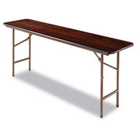 

Alera FT727218 Rectangular Folding Table - 72W x 18D x 29H", Walnut