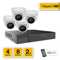 

Alibi 10 Camera 2MP IR HD-TVI Turret System with 16 CH Hybrid Recorder - 4TB HDD, HD2SYSL-10T16H4