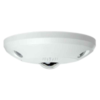 

Alibi 360deg. 6.0MP Vandalproof Fisheye Panoramic Outdoor IP Dome Security Camera with 49' IR Distance, 1.27mm Fixed Lens, 3072x2048, H.264, MJPEG, DWDR, PoE, White