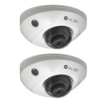 

Alibi ALI-NS1124VR 4MP Starlight 30' IR Vandalproof WDR Day & Night Outdoor Wedge Dome IP Security Camera, 2688x1520 at 30fps, PoE, IP66 & IK08, 2 Pack