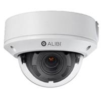 

Alibi ALI-NS1144VR 4MP 2688x1520 100' IR WDR Day & Night Outdoor IP Dome Security Camera with 2.8-12mm Motorized Varifocal Lens, 20 fps, H.264 & H.265, IP67, IK10