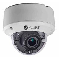 

Alibi ALI-TS2125VR 5MP 2560x1944 130' IR WDR Day & Night Outdoor HD-TVI Dome Camera with 2.7-13.5mm Varifocal Lens, IK10, 20 fps