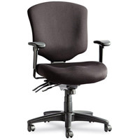 

Alera WP42SFB10 Wrigley Pro Series Mid-Back Multifunction Slider Chair with Seat Glide, Black