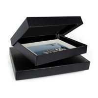 

Archival Methods Onyx 17x22x2" Portfolio Box, 17.25x22.25", Black Buckram / Black Lining.