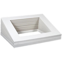 

Archival Methods 8.5x11" Bulk Pre Cut Window Mat for 5.5x8.25" Print, 25 Pack