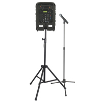 

AmpliVox B8001 Titan Wireless Basic Package, Includes Titan Wireless Portable PA System, Wired Handheld Dynamic Microphone, S1073 Mic Stand, Headset Mic, S1080 Heavy Duty Tripod, Protective Cover, AC Power Cord, Microphone Clip