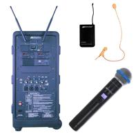 

AmpliVox B9254 Platinum Digital Audio Travel Partner Plus Package, Includes S1695 Hand-Held & S1696 Over-Ear/Headset Microphone, 2x S1080 Tripod and S1073 Mic Stand