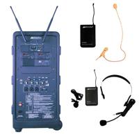 

AmpliVox B9254 Platinum Digital Audio Travel Partner Plus Package, Includes S1693 Headset & Lapel, S1696 Slimline Over-Ear/Headset Microphone and 2x S1080 Tripod and S1073 Mic Stand
