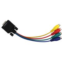 

Aurora Multimedia 8" 15-Pin High Density VGA Male to 4x RCA Female Adapter Cable