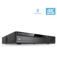 

Amcrest UltraHD 4K (8MP) 8-Channel Video Security DVR Digital Recorder, Hard Drive & Cameras not Included