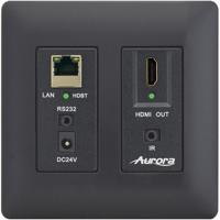 

Aurora Multimedia DXW-2E-RX2 HDMI HDBaseT Wall Plate Receiver with Ethernet, Black