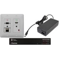 

Aurora Multimedia DXW-2E-S3 One Room-One Cable Kit, Includes DXW-2E Wall Plate, DXE-CAT-RX3 Receiver Unit, White
