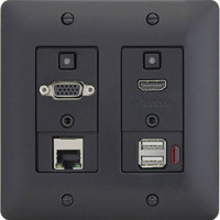 

Aurora Multimedia DXW-2EU VGA to HDMI Converter with USB, Ethernet, and Audio, Black