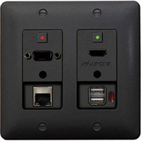 

Aurora Multimedia DXW-2EUH VGA to HDMI Converter with Host USB Extension, Ethernet, and Audio, Black