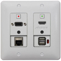 

Aurora Multimedia DXW-2EUH VGA to HDMI Converter with Host USB Extension, Ethernet, and Audio, White