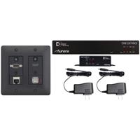 

Aurora Multimedia 2-Input 330'/600' HDBaseT CAT Wall Plate Extender with Audio I/O and Web Control, VGA, HDMI, LAN, USB 2.0, Black