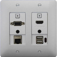 

Aurora Multimedia DXW-2EU VGA to HDMI Converter with USB, Ethernet, and Audio, White
