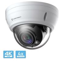 

Amcrest IP8M-2454EW UltraHD 8MP 4K Outdoor Motorized IP Security Dome Camera, 164' Night Vision, White