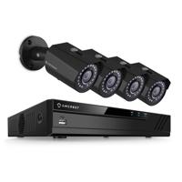 

Amcrest ProHD 8 Channel 2MP PoE Video Security System with NVR, 4x Outdoor Bullet IP Cameras, No HDD, Black